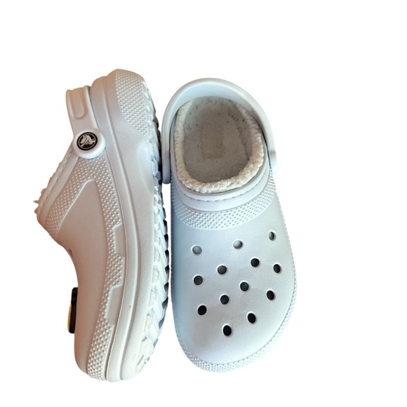 CROCS CLASSIC LINED CLOG Mens & Womens Mineral Blue decorative charm Sz 8 - Picture 5 of 10